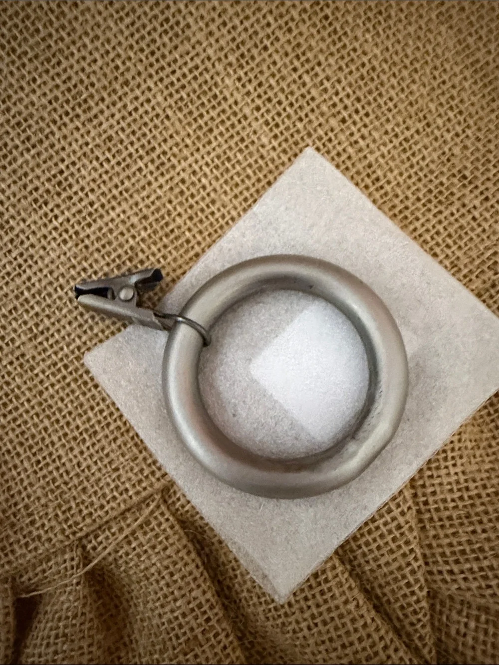 Pottery Barn Curtain Classic 1 Replacement Clip Ring Pewter Small 2 Inch NWT NEW
